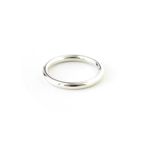 Full Round Band in Silver